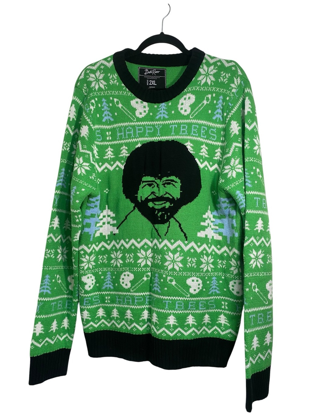 Bob Ross Happy Trees Christmas Sweater